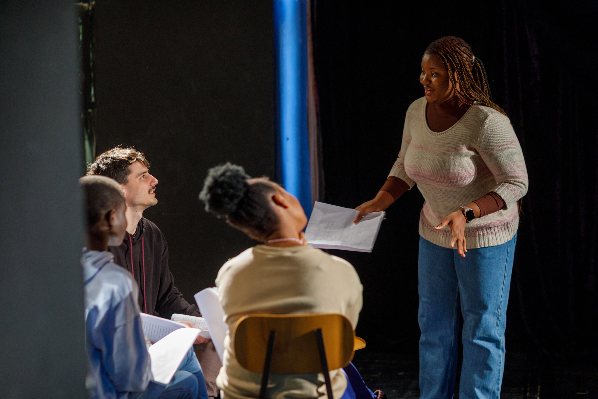 Drama Students In Improvisation Class